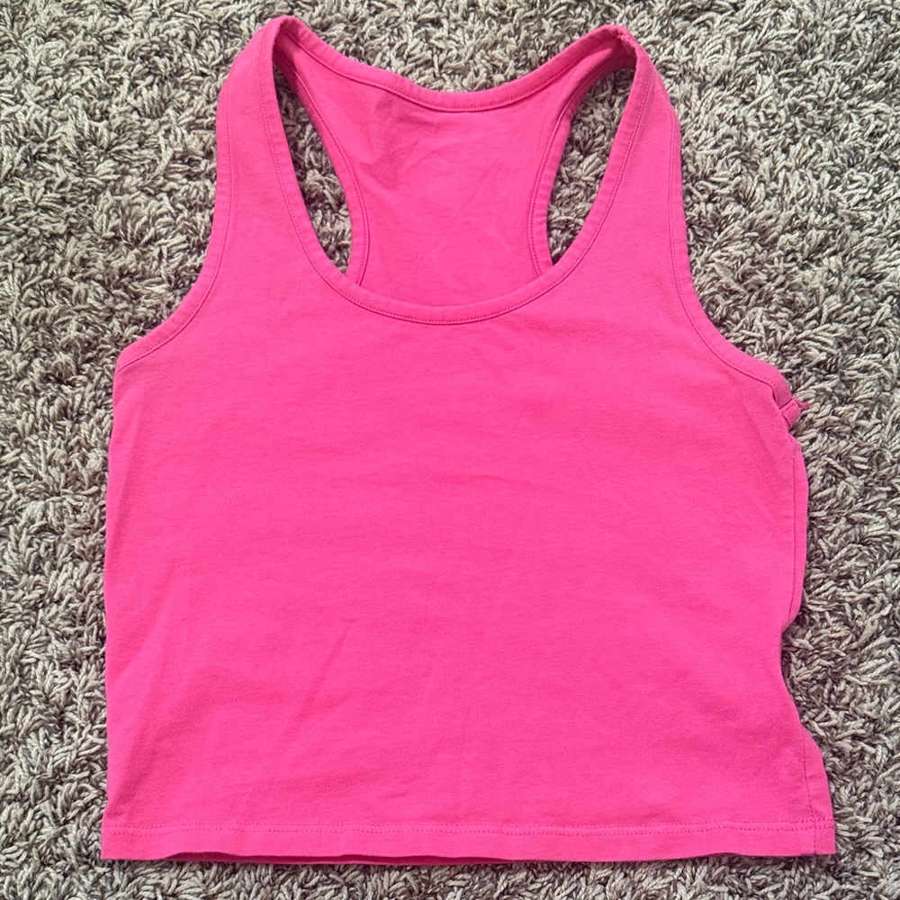 Pink Racerback Tank Top